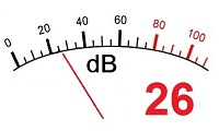 26 decibels